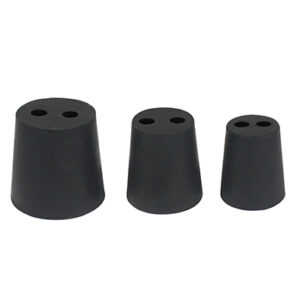 จุกยางดำเจาะ 2 รู