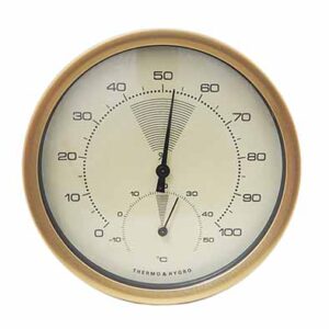 เทอร์โม-ไฮโกรมิเตอร์ แบบหน้าปัด 100 มม. Brannan