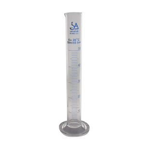 กระบอกตวงแก้ว ฐานกลม (Measuring Cylinder, with Spout)