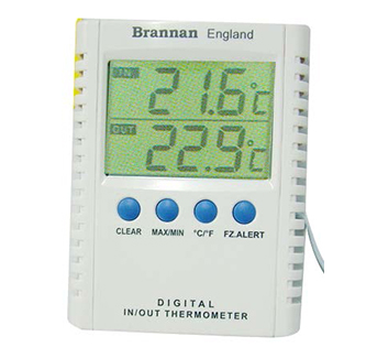 เครื่องวัดอุณหภูมิดิจิตอล IN/OUT Brannan