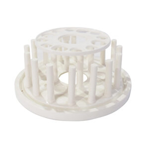 ที่ตั้งหลอดทดลองพลาสติกพร้อมที่คว่ำหลอดแบบวงกลม