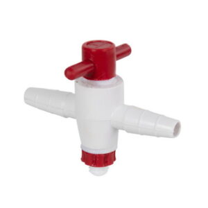 ข้อต่อ 2 ทาง มีวาล์ว (Connection Tube 2 way with valve, PE)