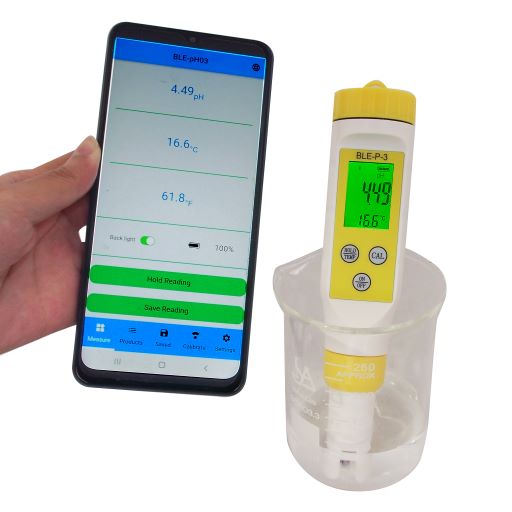 pH meter pen Bluetooth 2 in 1 Oway BLE-P-3 application