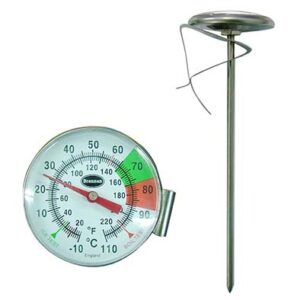 เทอร์โมมิเตอร์หน้าปัด Dia 45 มม. ก้านโลหะ